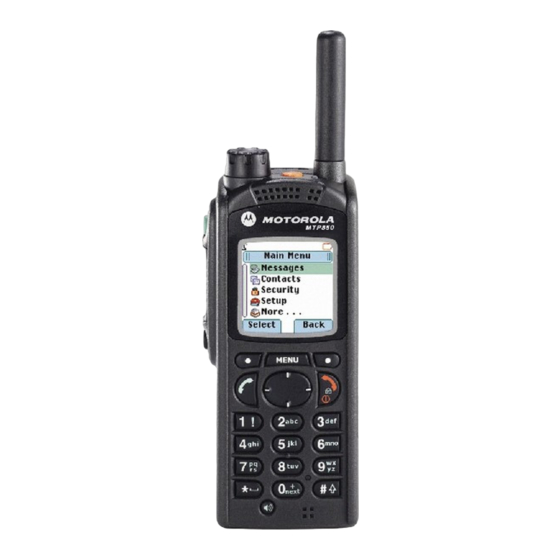 Motorola MTP850 FuG Kurzanleitung