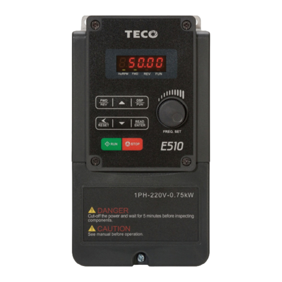TECO E510-2P5-H1 F Bedienungsanleitung