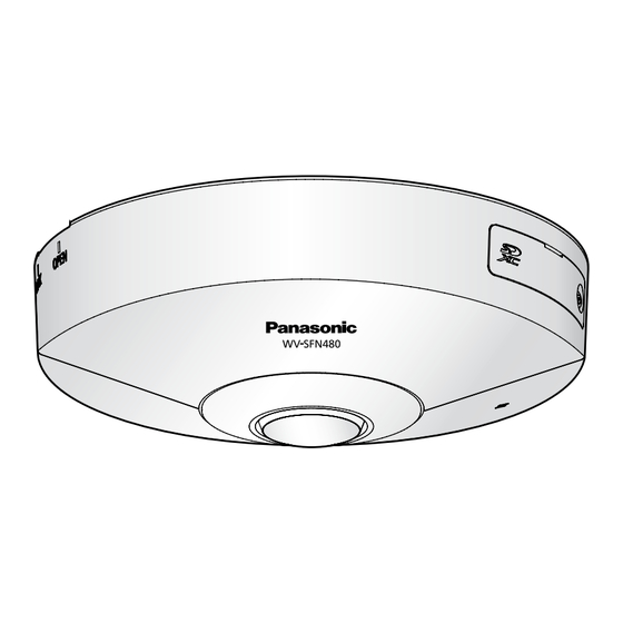 Panasonic WV-SFN480 Installationshandbuch