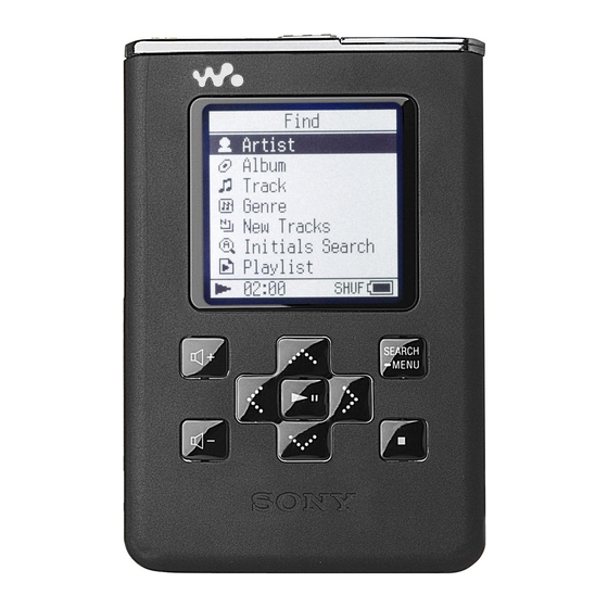 Sony Walkman NW-HD5 Handbuch