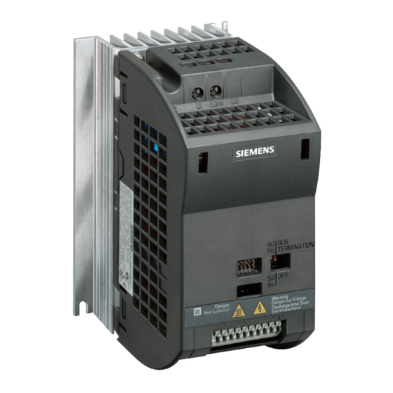 Siemens SINAMICS G110 Betriebsanleitung