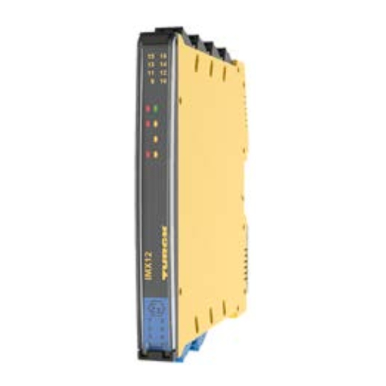 turck IMX12-DI03-1S-2R Kurz- Betriebsanleitung