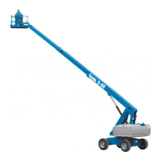 Terex Genie S-65 Bedienungsanleitung Mit Wartungsinformationen