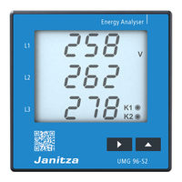 Janitza UMG 96-S2 Benutzerhandbuch Und Technische Daten