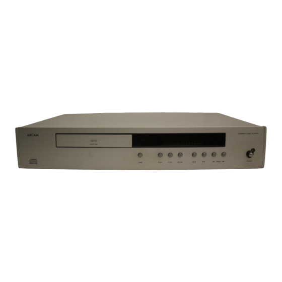 Arcam CD72 Handbuch