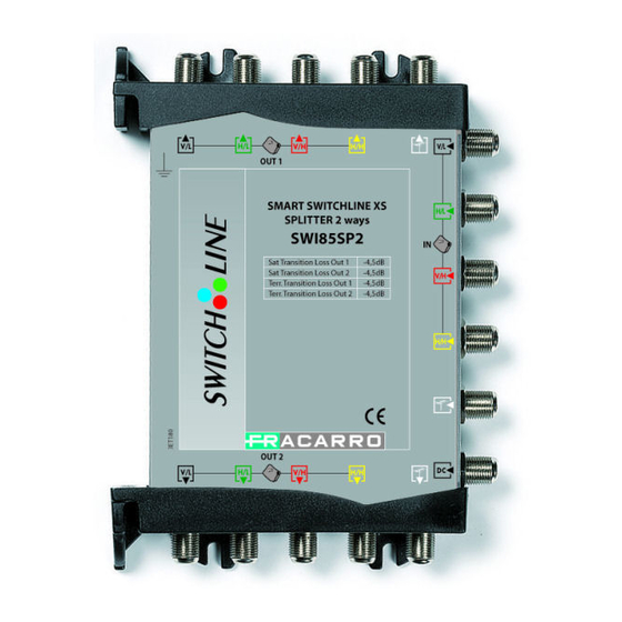 Fracarro SMART SWITCHLINE XS SWI85T15 Handbuch