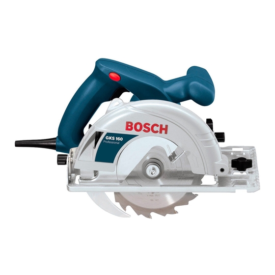 Bosch GKS 160 Professional Originalbetriebsanleitung