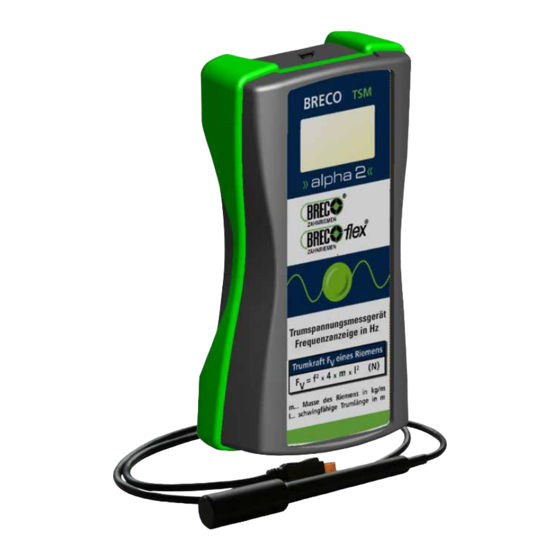 BRECO TSM alpha 2 Handbuch