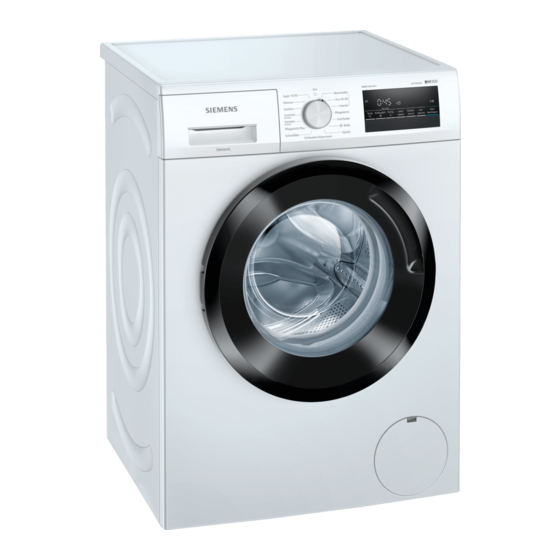 Siemens WM14N0G2 Gebrauchs- Und Montageanleitung