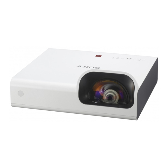 Sony VPL-SW235 Kurzreferenz