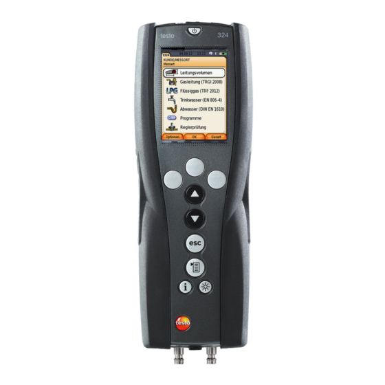 TESTO 324 Handbücher