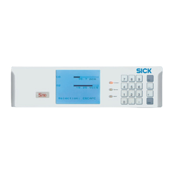SICK S700 Serie Betriebsanleitung
