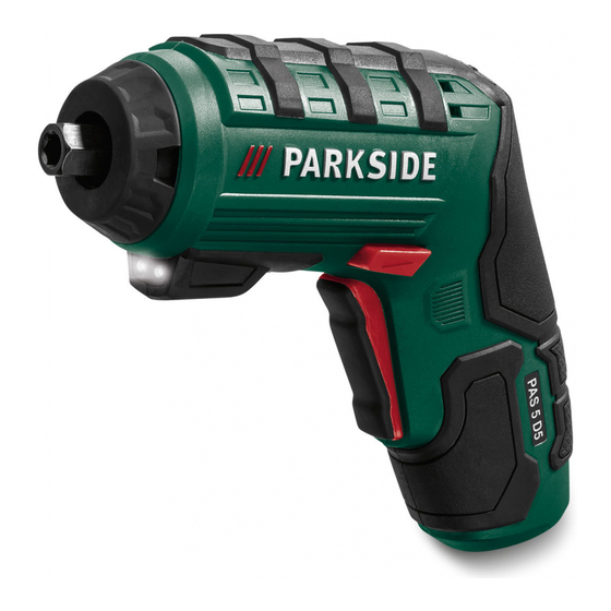 Parkside PAS 5 D5 Bedienungs- Und Sicherheitshinweise Originalbetriebsanleitung
