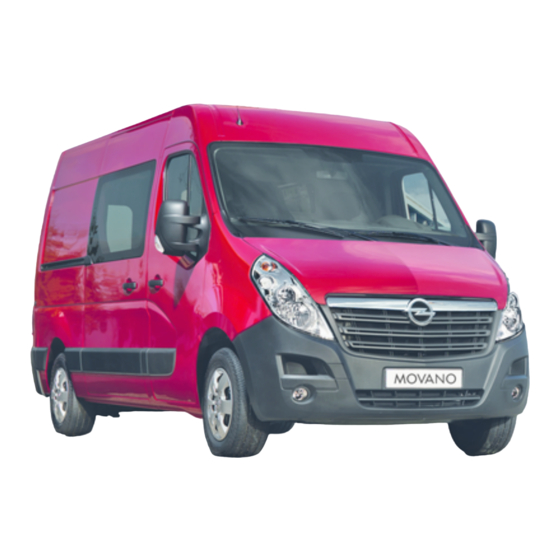 Opel movano Betriebsanleitung