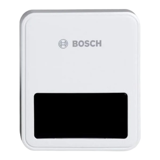Bosch T1 RF Installationsanleitung Für Die Fachkraft