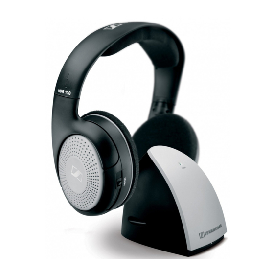 Sennheiser RS 110 Bedienungssanleitung