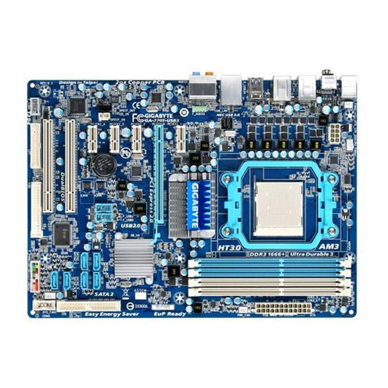 Gigabyte GA-770T-USB3 Benutzerhandbuch