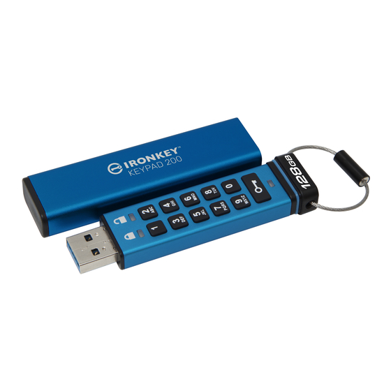 Kingston Technology IronKey Keypad 200 Kurzanleitung