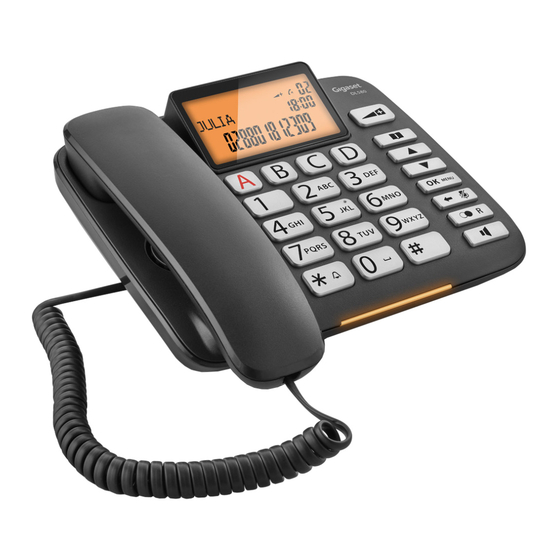 GIGASET DL580 BEDIENUNGSANLEITUNG Pdf-Herunterladen | ManualsLib