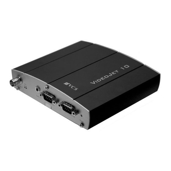 VCS VideoJet 10 Handbuch