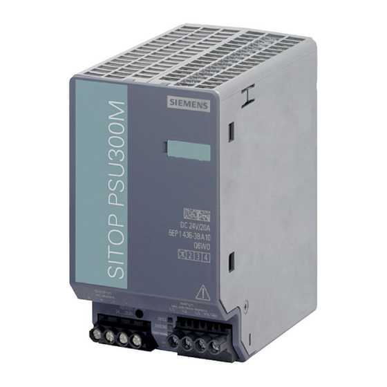 Siemens SITOP PSU300M Gerätehandbuch