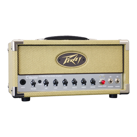 Peavey Classic 20 MH Bedienungsanleitung