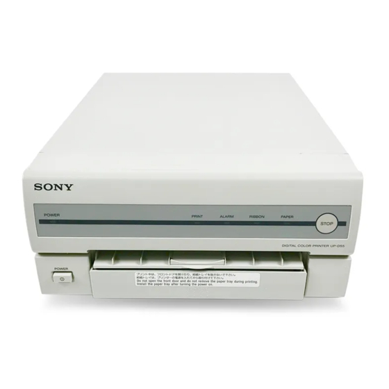 Sony UP-D55 Vor Verwendung