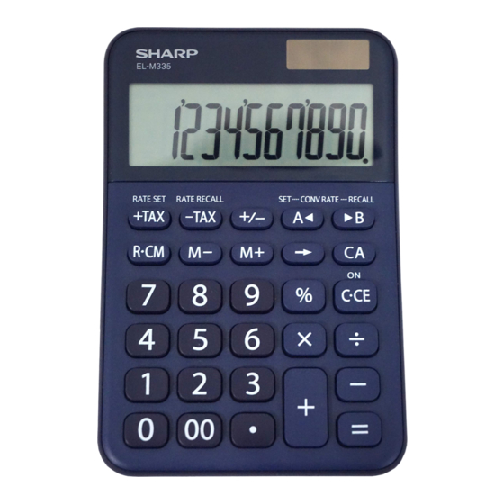 Sharp EL-M335 Bedienungsanleitung