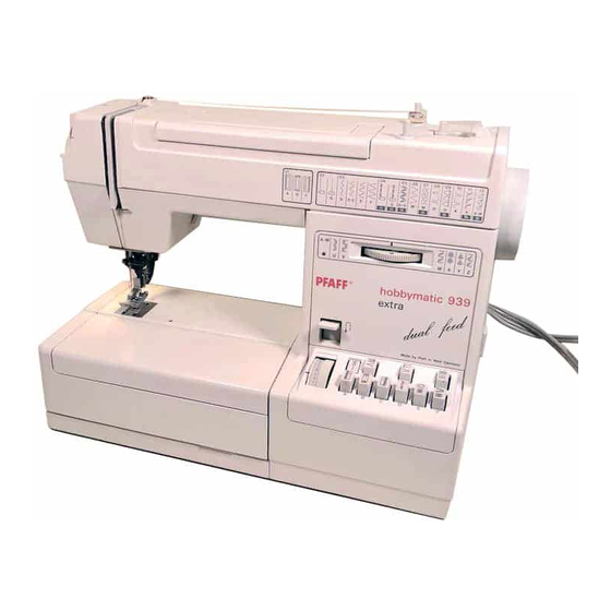 Pfaff 939 Betriebsanleitung
