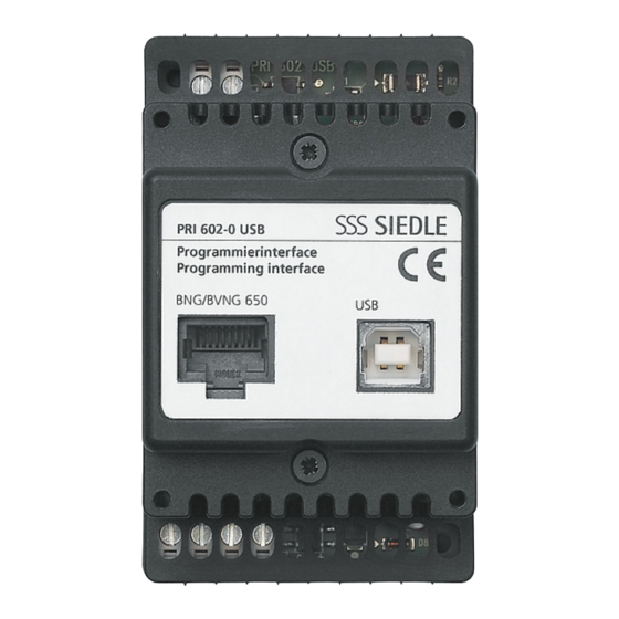 SSS Siedle PRI 602-01 USB Produktinformation