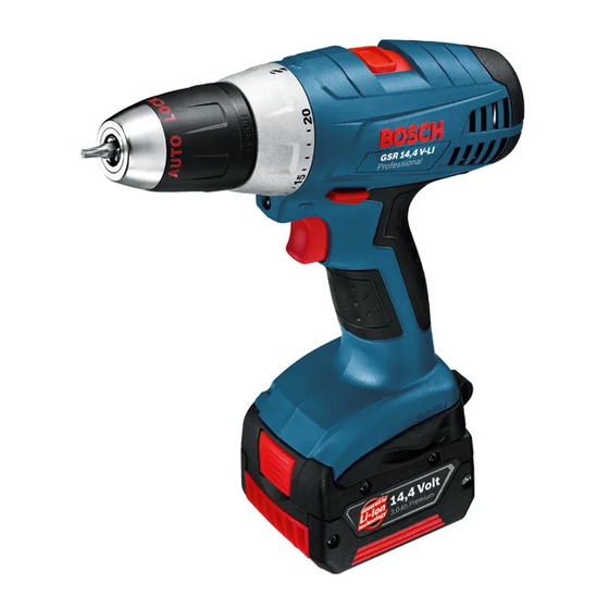 Bosch GSR Professional 14,4 V-LI Originalbetriebsanleitung