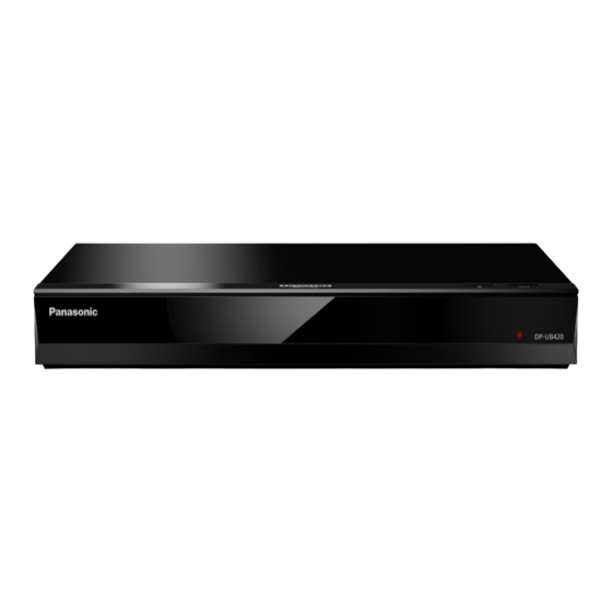 Panasonic DP-UB420 Bedienungsanleitung