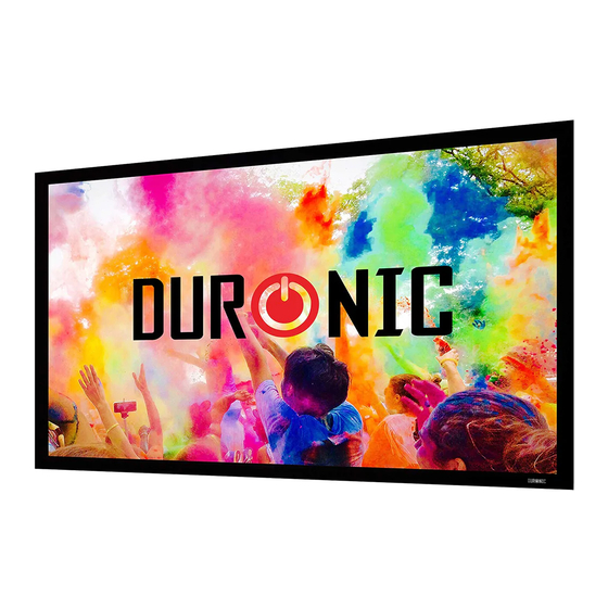 Duronic FFPS - Fixed Frame Projector Screen Bedienungsanleitung