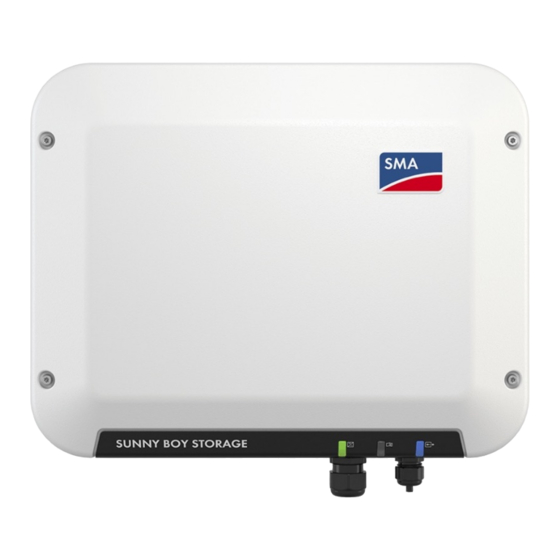 SMA SUNNY BOY STORAGE 2.5 Schnelleinstieg