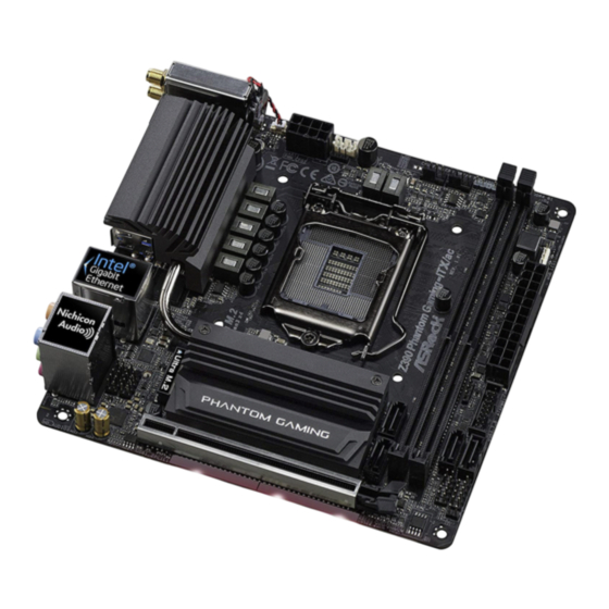 ASROCK Z390 Phantom Gaming-ITX/ac Bedienungsanleitung