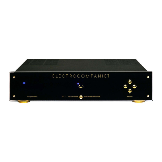 ELECTROCOMPANIET ECI 3 Bedienungsanleitung