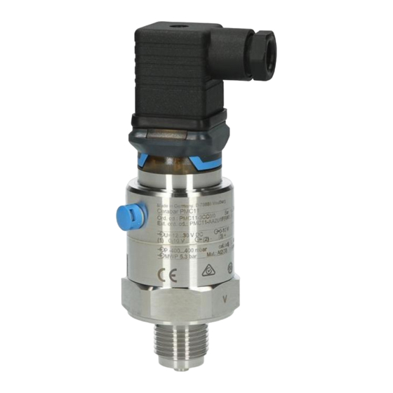 Endress+Hauser Cerabar PMC11 Kurzanleitung