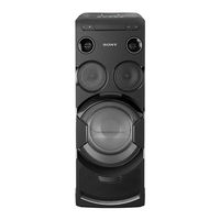 Sony MHC-V77DW Bedienungsanleitung