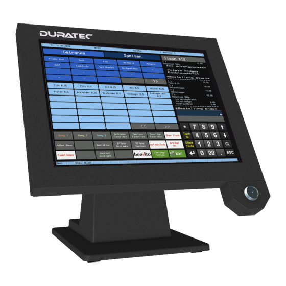 Duratec POS S15 Sicherheit Und Installation