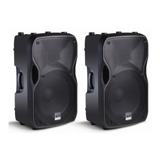 Alto Professional TRUESONIC TS115A Schnellstartanleitung