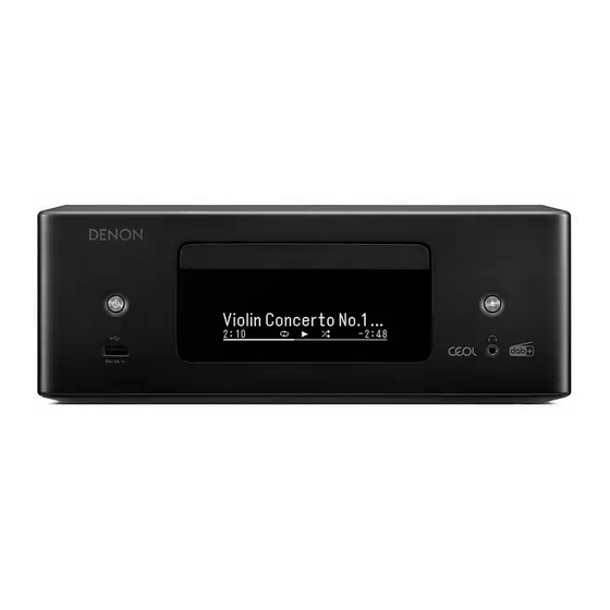 Denon CEOL RCD-N12DAB Schnellstartanleitung