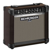 Behringer ULTRACOUSTIC AT108 Bedienungsanleitung