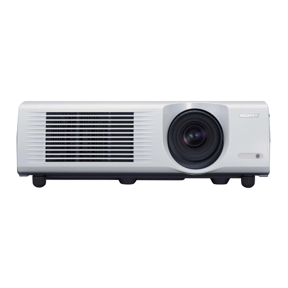 Sony VPL-PX35 Bedienungsanleitung