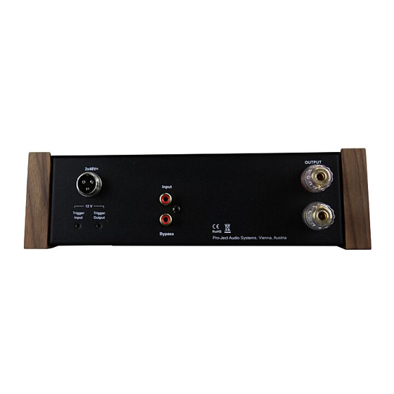 Pro-Ject Audio Systems Amp Box DS2 Mono Bedienungsanleitung