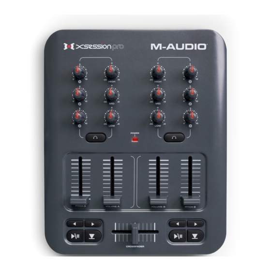 M-Audio Xsession pro Benutzerhandbuch