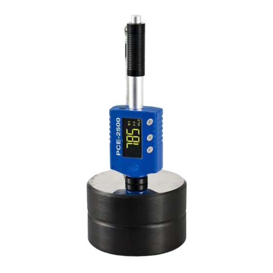 PCE Instruments 2550 Bedienungsanleitung