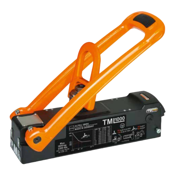 ALFRA TML 1000 Bedienungsanleitung