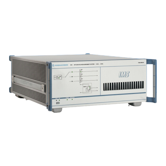 Rohde & Schwarz R&S IMS Bedienhandbuch