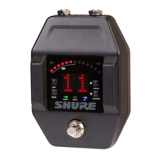 Shure GLXD6 Bedienungsanleitung