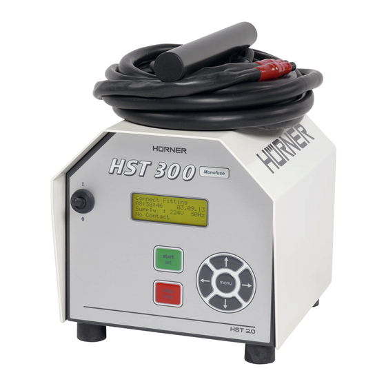 Hürner HST 300 Monofuse 2.0 Bedienungsanleitung